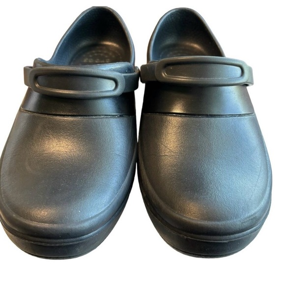 Crocs Mercy Rubber Clogs Women's Sz 8 Black Croslite Non-Slip Workwear - Picture 7 of 7